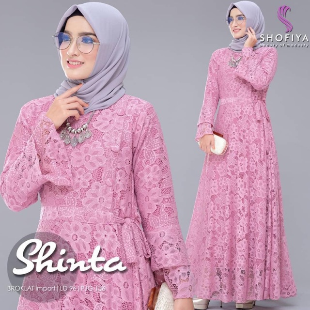 Shinta Dress, DRESS MUSLIM, baju wanita, baju gamis, dress, gamis, Baju gamis, fashion wanita