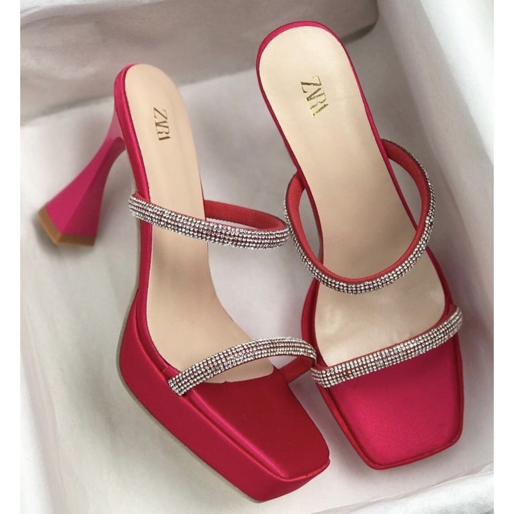 Heels M217 sendal wanita import realpict