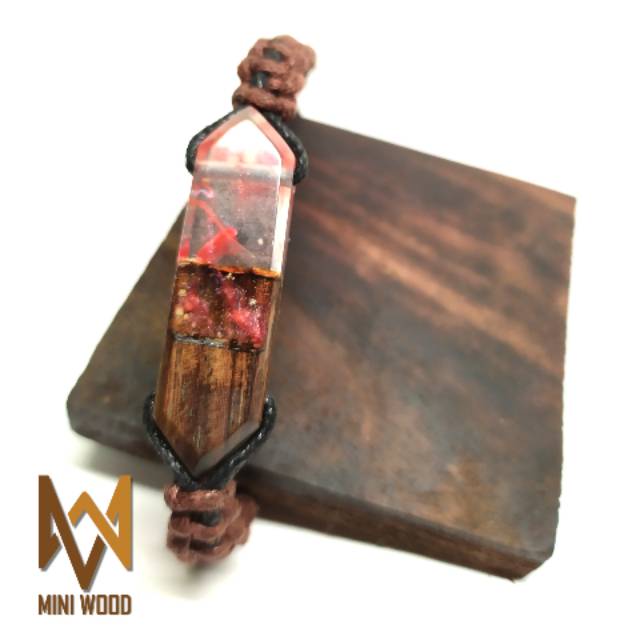 Gelang resin / gelang kayu / gelang handmade / gelang keren / gelang pria wanita