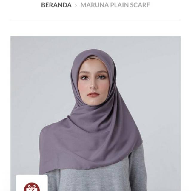 Maruna Plain Scarf By Zoya