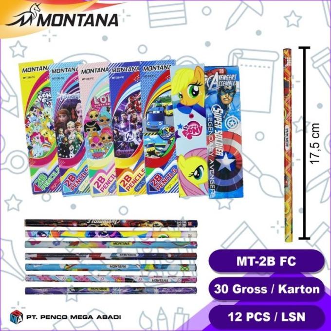 

New!! 1 Pcs Pensil Motif Anak MT2B FC Alat Tulis Sekolah Alat Tulis A