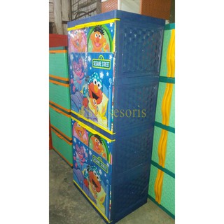 lemari plastik karakter sesame street Shopee Indonesia lemari plastik karakter sesame street Shopee Indonesia