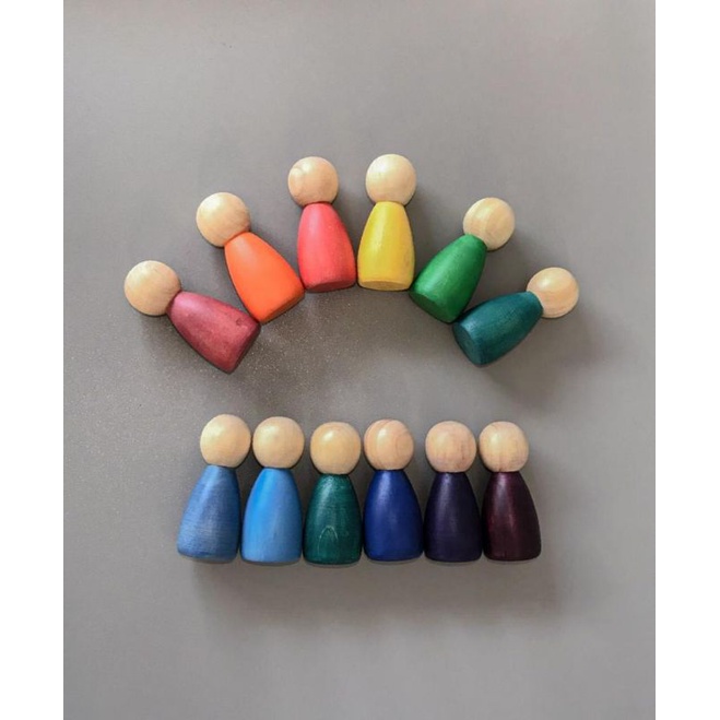 Jual Pegdoll Wooden Toys Baby and Toddler Toys Baby and Toddler