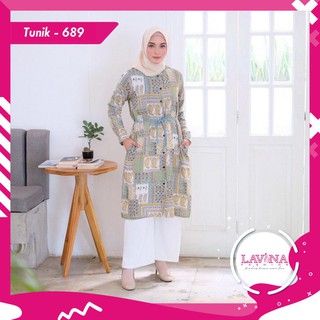 Tunik LF698 Atasan  Wanita Baju  Tunik Busui Tunic Motif  