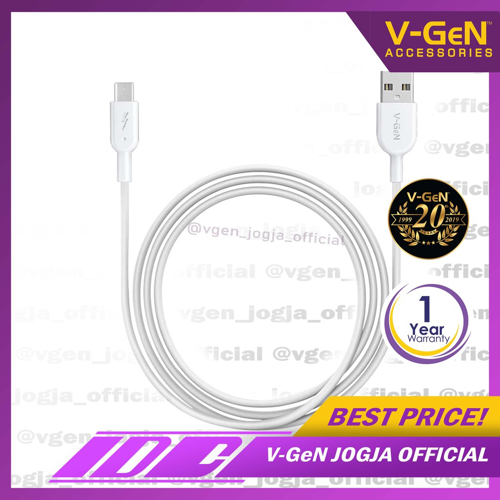 Kabel Micro USB V-GeN VCB-16 2.4A Fast Charging 2 Meter