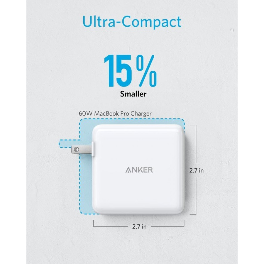 ANKER A2029 PowerPort Atom PD 2 - 60W Dual Port USB-C Wall Charger