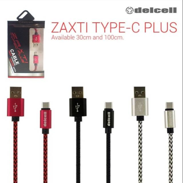 Kabel Data Type C Kabel Charge Type C Delcell Zaxti Type C Original Delcell