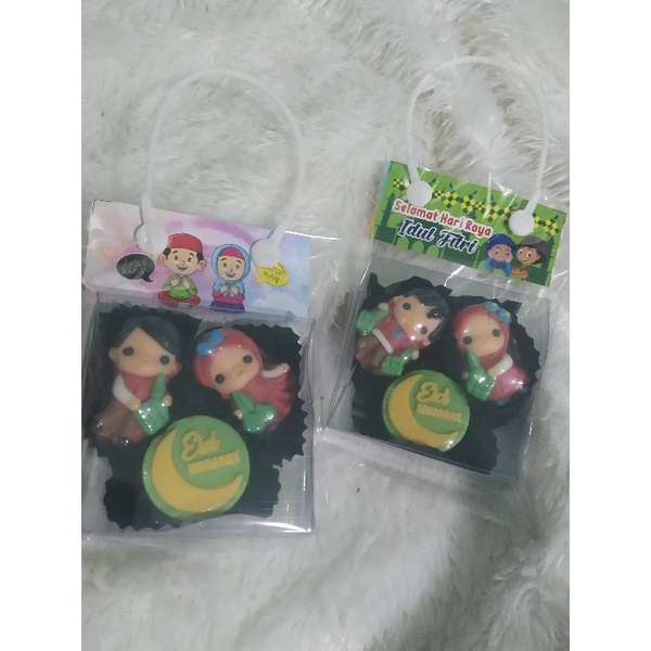 

coklat tenteng muslim kecil couple isi 3