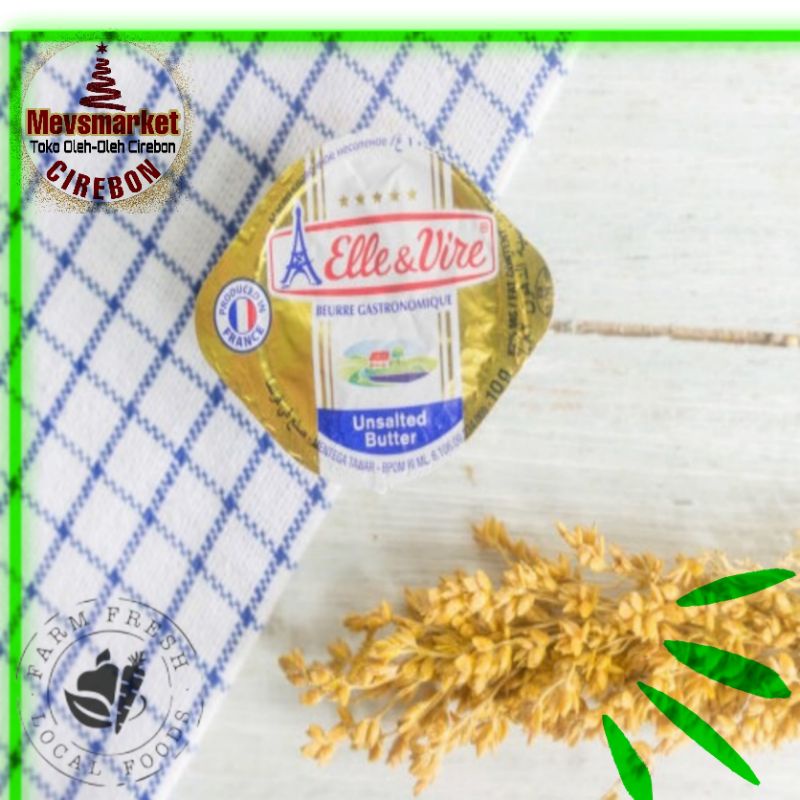 

Mevsmarketcirebon Elle Vire Unsalted Butter Portion Microcup 10 gram