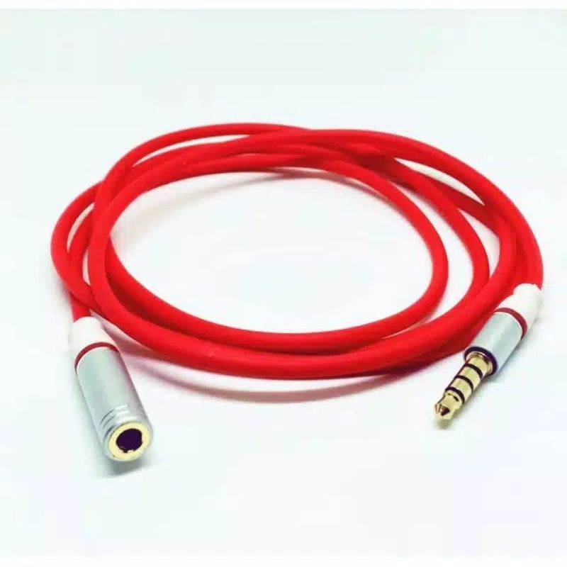Termurah Medan Kabel Pemanjang Aux Jack 3.5mm Female Male 3 Garis Support Mic Headset Soundcard V8 Audio