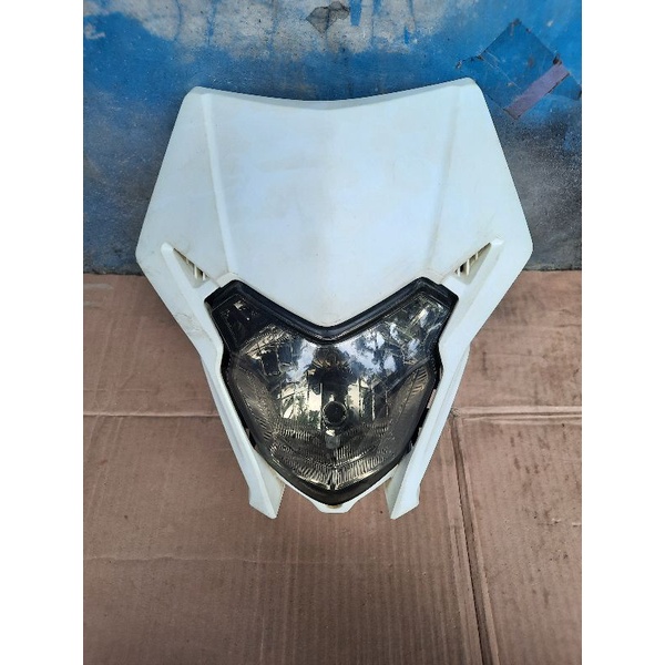 Batok lampu depan set speedometer kilometer Crf 150 L original copotan cover replektor headlamp bato