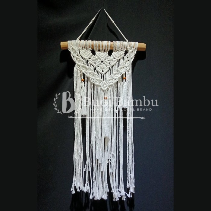 HIASAN DINDING RUMAH / MACRAME WALL HANGING / MACRAME DEKORASI DINDING UKURAN 75 CM