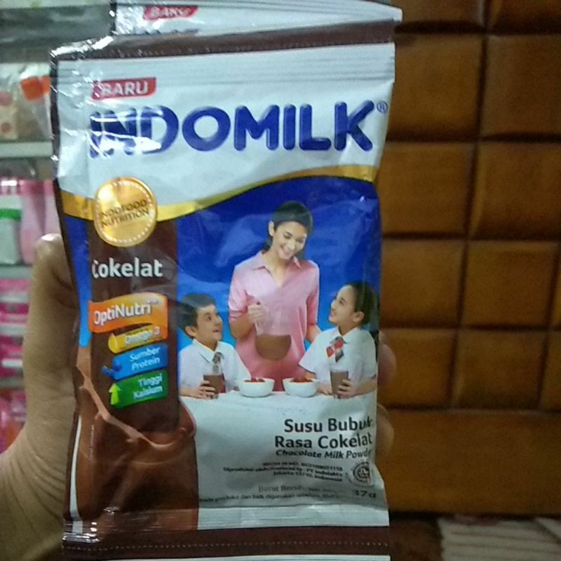 

Indomilk susu bubuk coklat