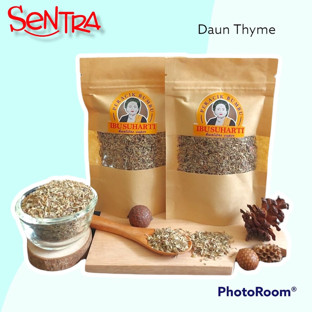 

(BUMBU DAPUR REMPAH-REMPAH) IBU SUHARTI - DAUN THYME KERING / DRIED THYME LEAVES KUALITAS PREMIUM