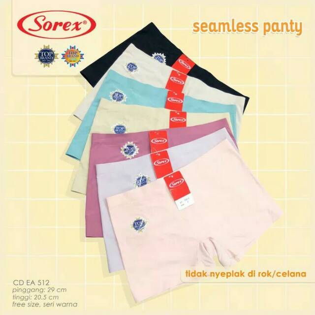 Celana dalam seamless boxer sorex EA 512