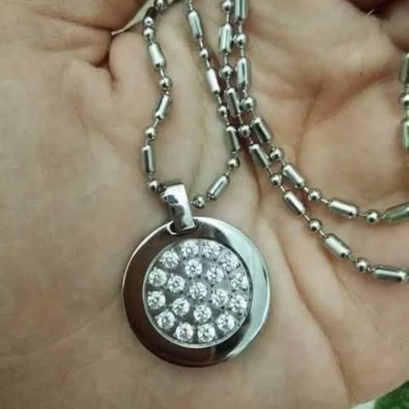 MJ READY kalung kesehatan LSW Big germanium Kalung Heart