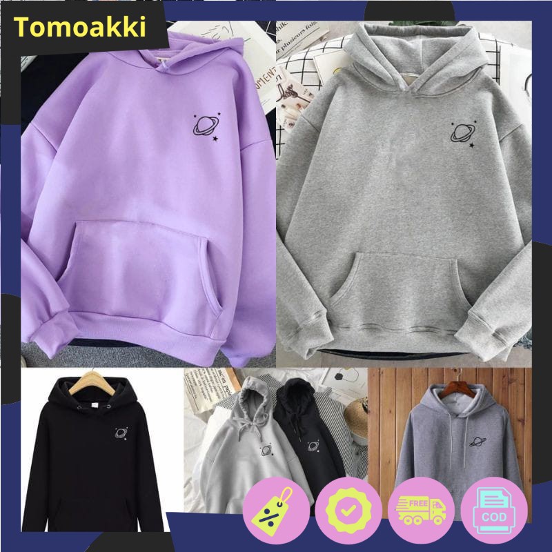 HOODIE SIMPLE PLANET / HOODIE BISA COD / HOODIE WANITA OVERSIZE / HOODIE Tebal / Jaket Hodie Couple 