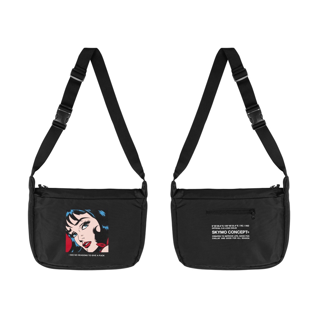 Skymo Apparel Sling Bag Wonder Black