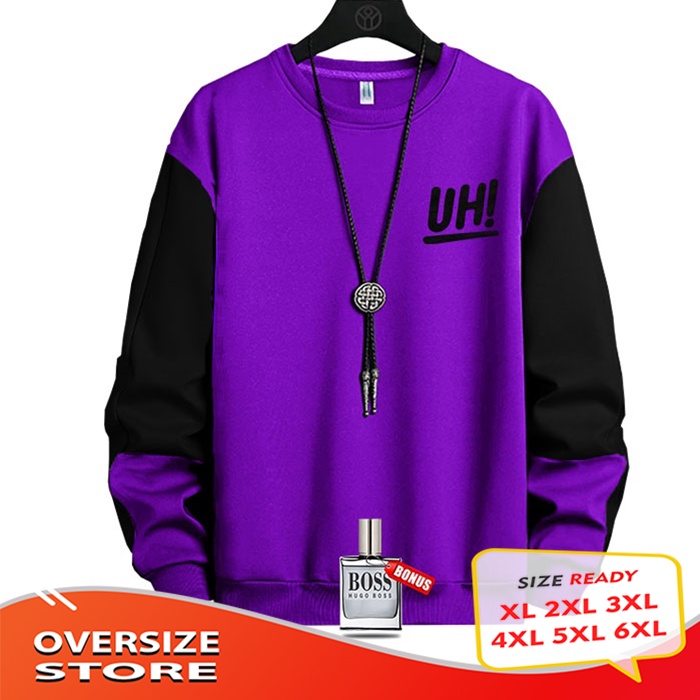 Sweater Crewneck BIG SIZE UH Jaket switer pria wanita Terbaru
