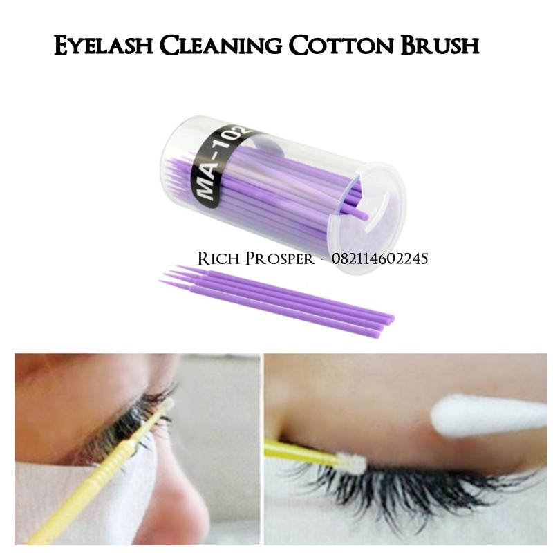 10PCS Microbrush - Eyelash Cleaning Cotton Brush