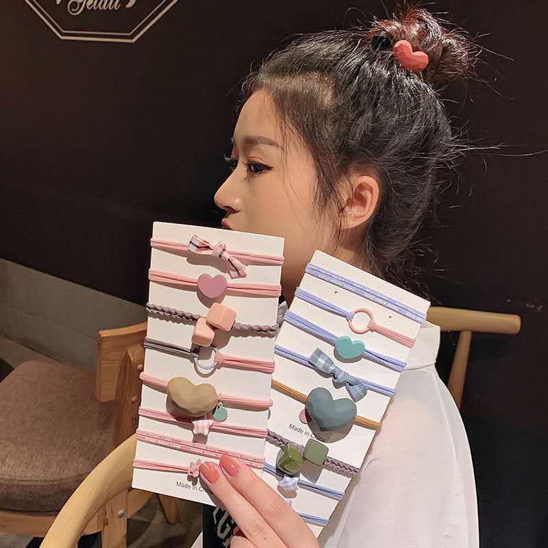 Civeto IK28 Ikat Rambut Mix Pattern Set 8 Pcs-2