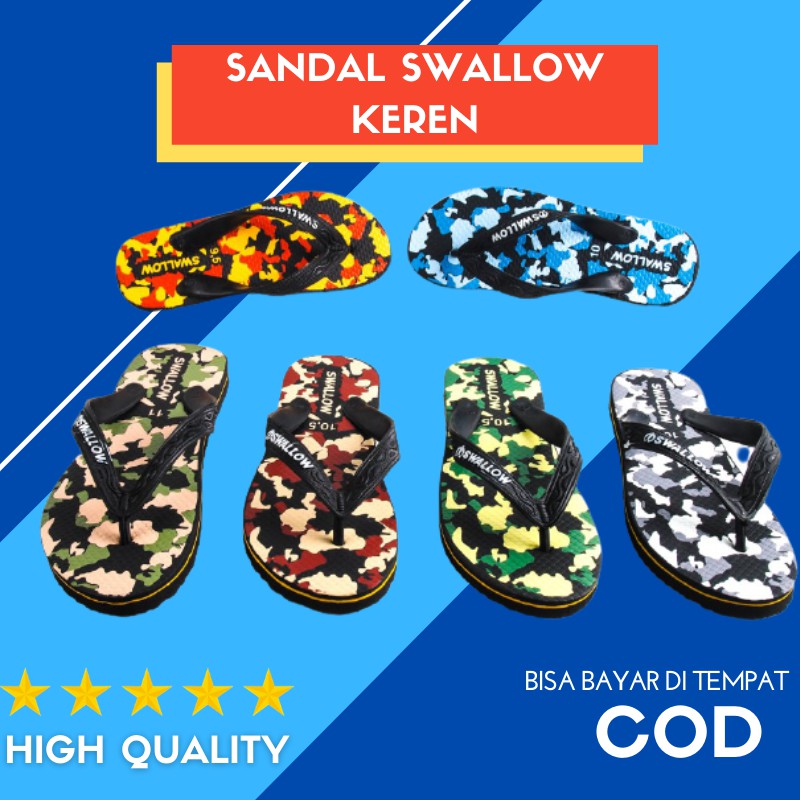 Sandal Jepit Swallow Keren Original Jalan Santai Sandal Japit Sendal Jepang Swalow Pria Wanita