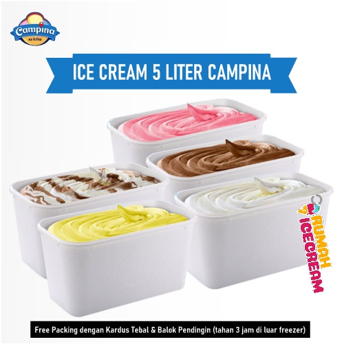 

Campina ice cream 5 Liter