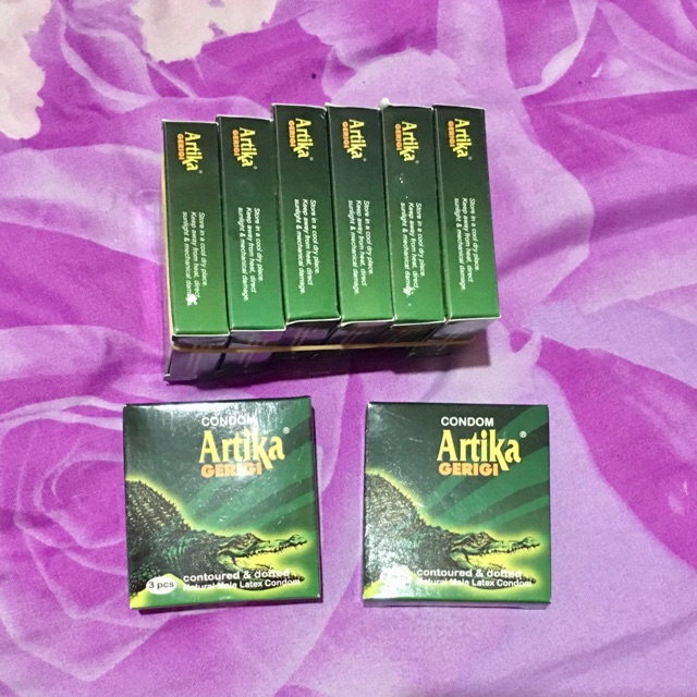 kondom artika condom alat kontrasepsi gerigi bergerigi dotted dot bertekstur harga perkotak isi 3pc