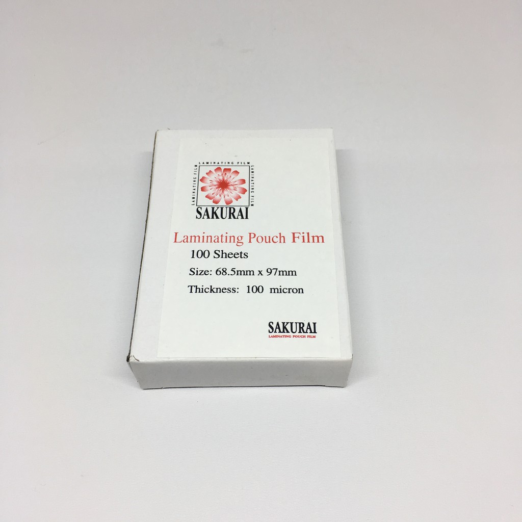 Plastik Laminating Merk Sakurai KTP Ukuran 68.5mm x 97mm 100 micron