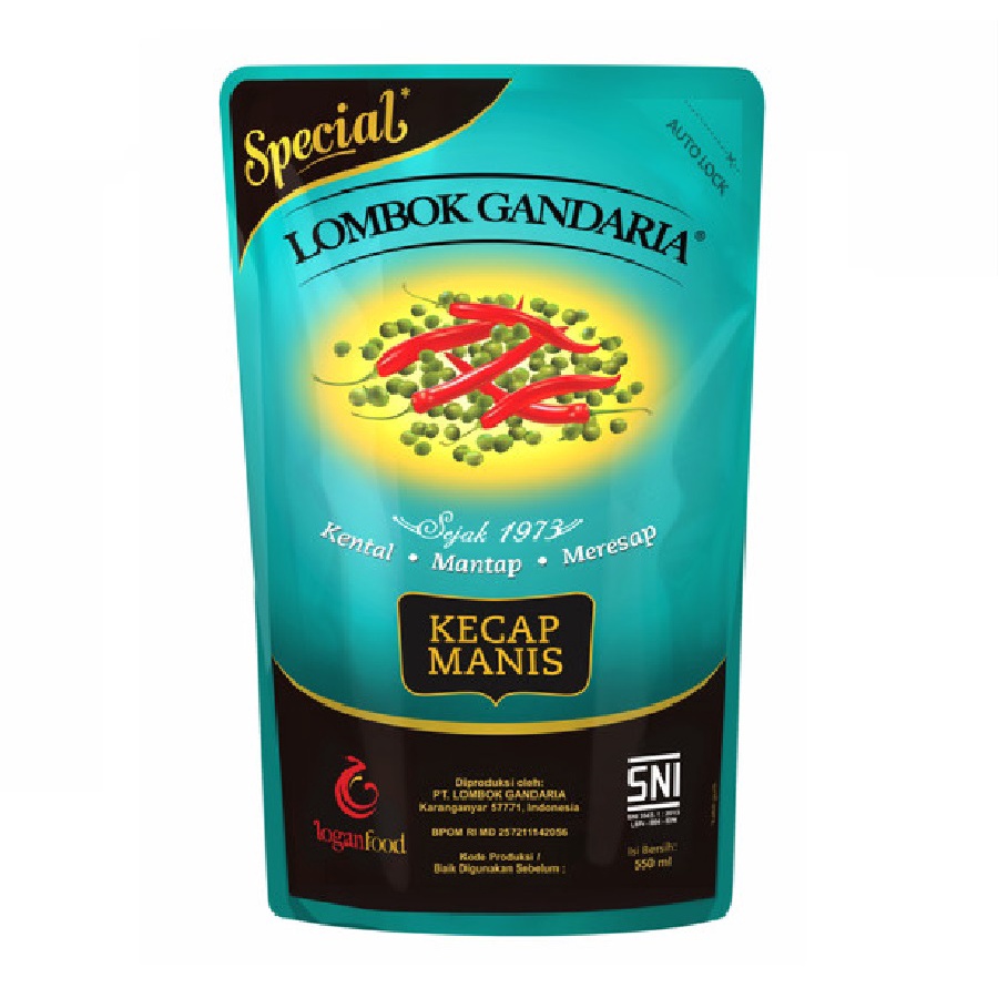 

kecap manis lombok gandaria tosca pouch 550