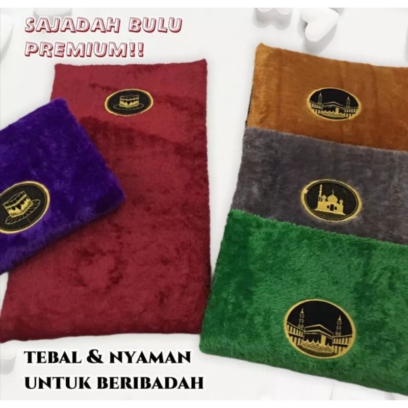 Sajadah tebal 5cm bulu rasfur