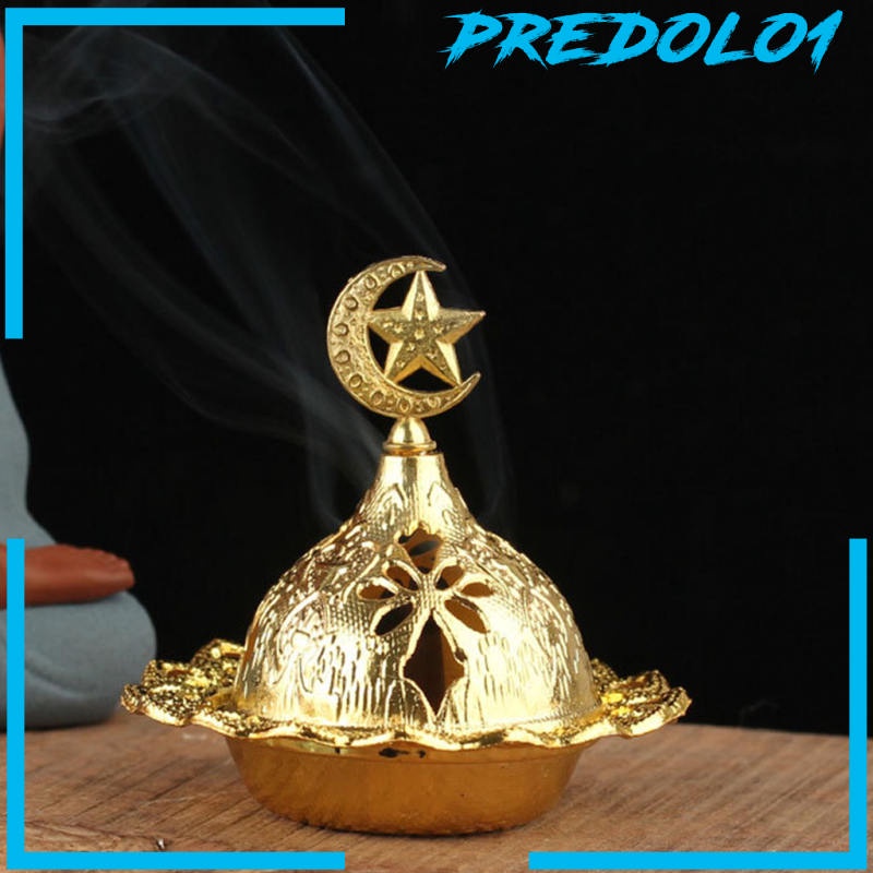 [PREDOLO1] Metal Frankincense Resin Incense Burner, Incense Censer, Portable Bakhoor Burner, Charcoal Bakhoor