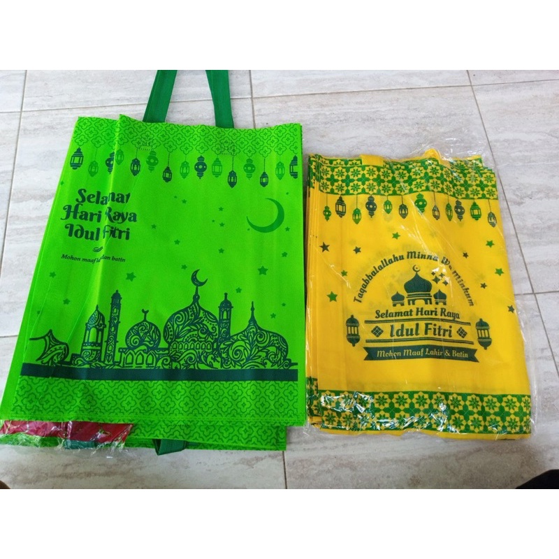 

TAS LEBARAN IDUL FITRI SPUNBOND / TAS PARCEL MURAH/PER LUSIN/12PC