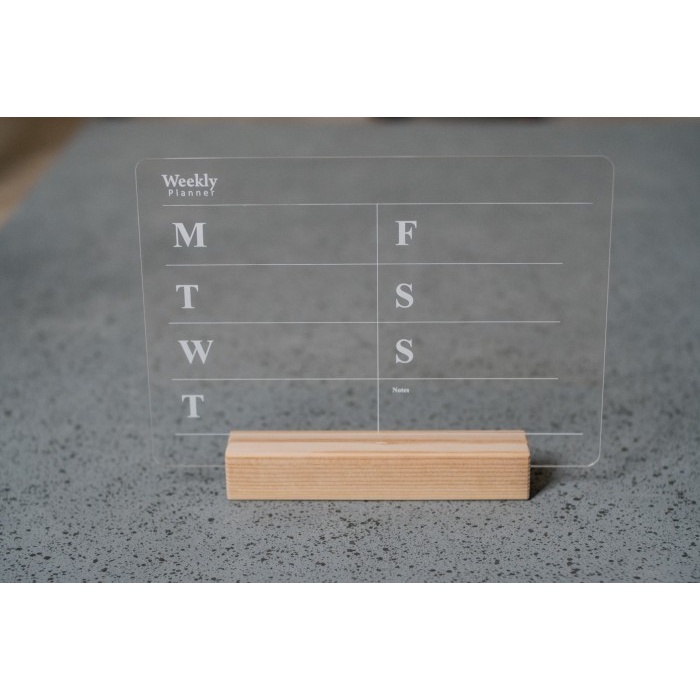 

[RESTOCK] Planner Estetik Akrilik Weekly Monthly , FREE SPIDOL. Acrylic Holder K - Akrilik Weekly