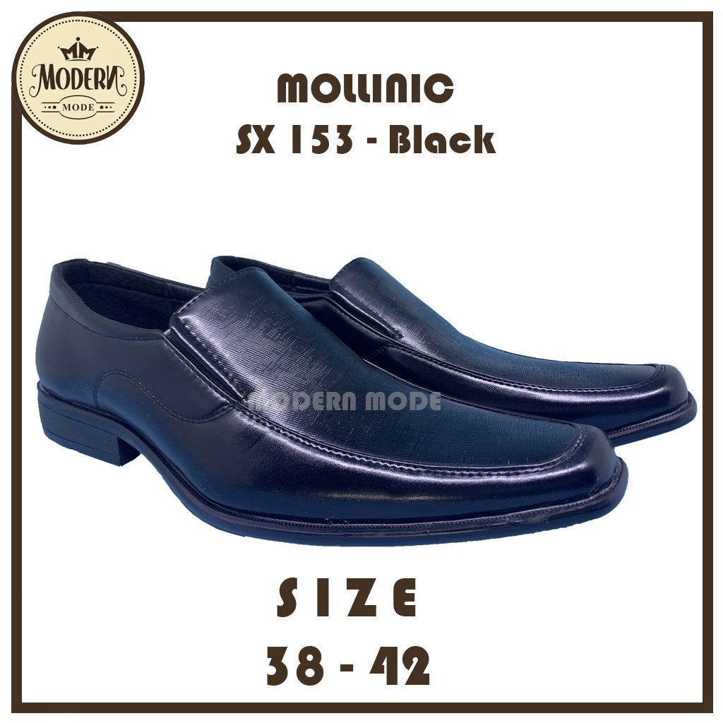 Sepatu Pantofel Pria Mollinic SX 153 │Sepatu Formal │ Sepatu Kantor │ Sepatu Kulit