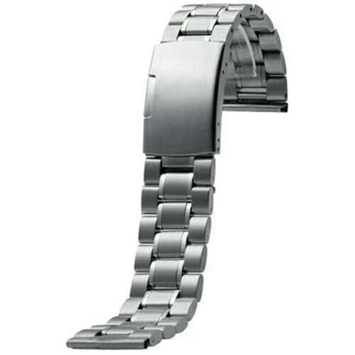 Tali Rantai Metal Stainless Steel Jam Tangan Thick Watch - Perak