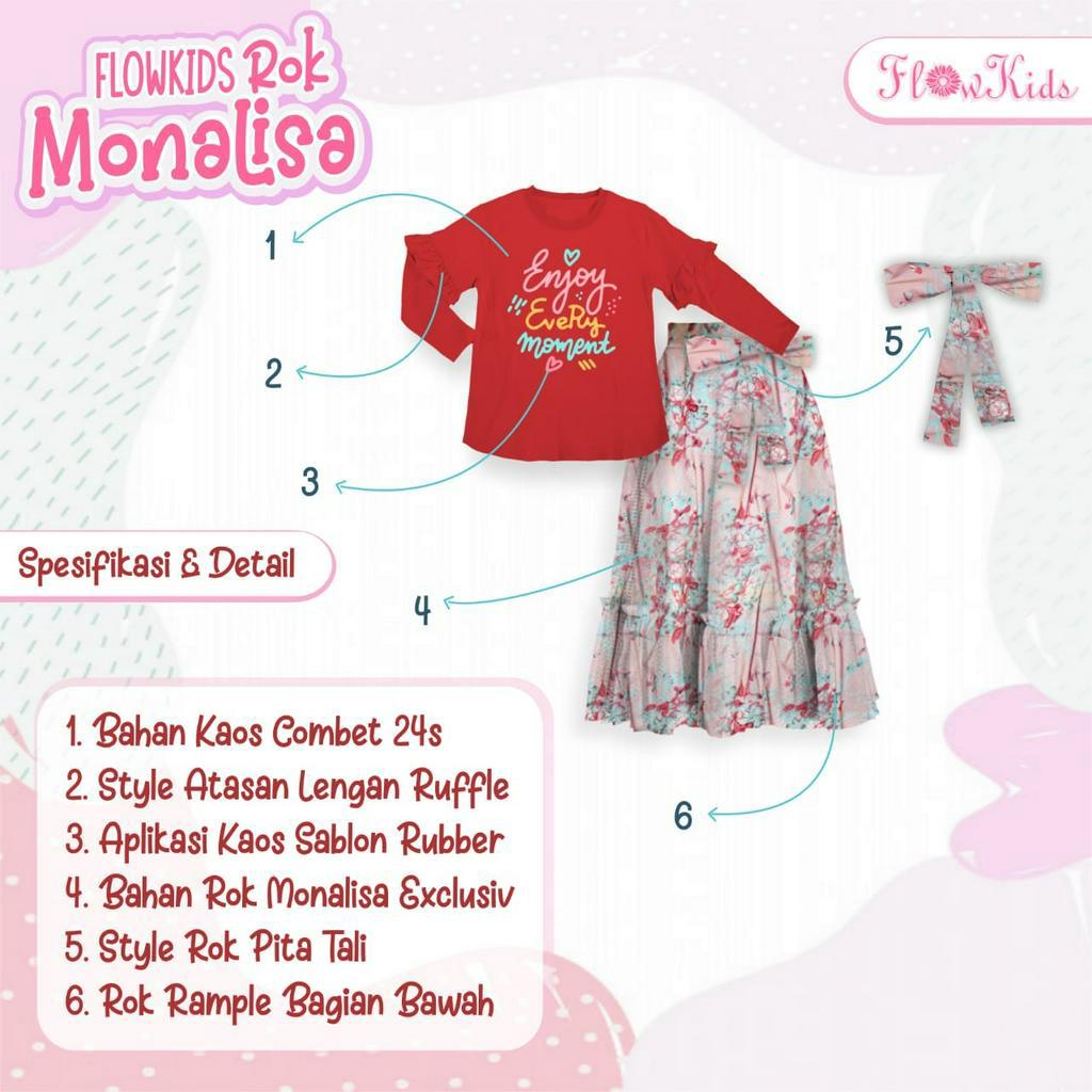 SETELAN ANAK PEREMPUAN ROK MONALISA 2-10TH