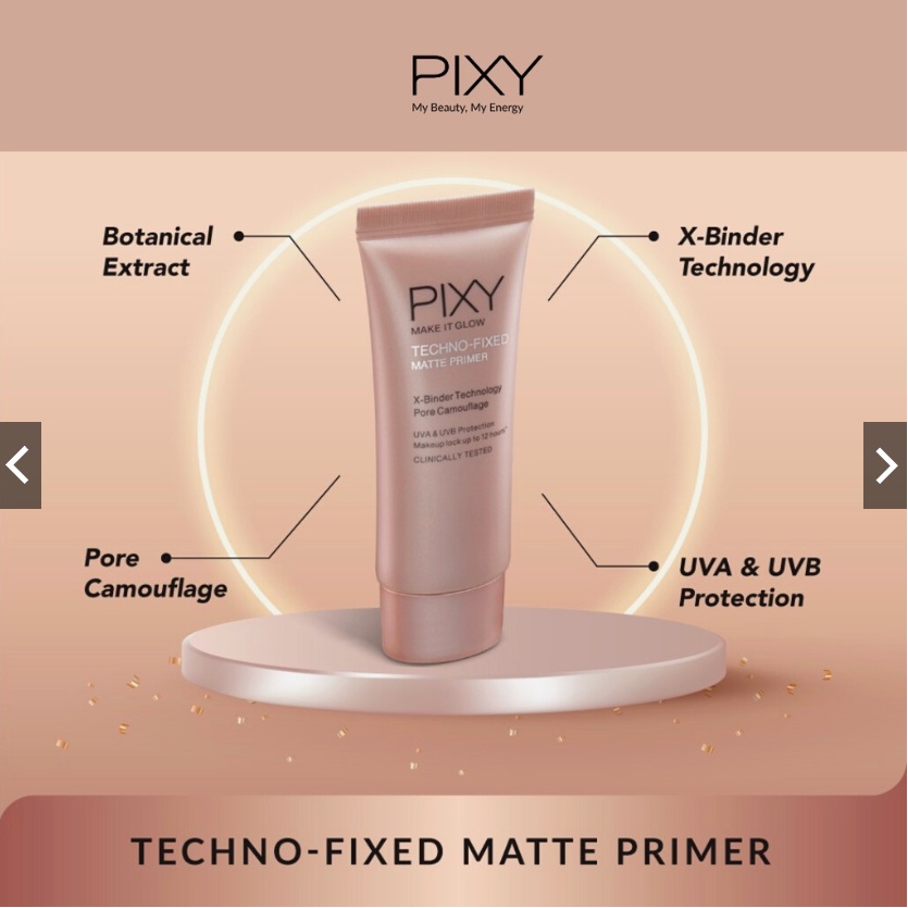 Pixy Make It Glow [ TECHNO ] Fixed Matte Primer