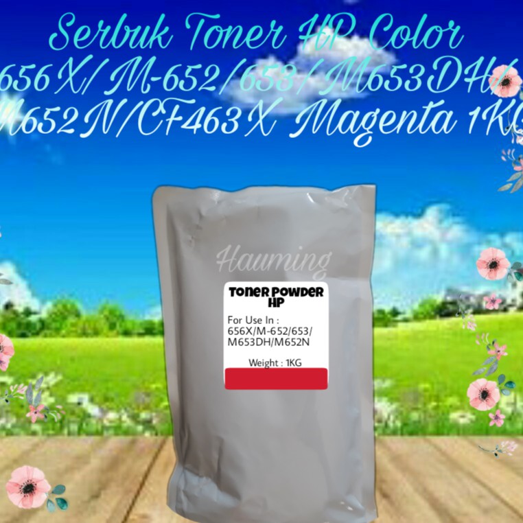 Serbuk Toner Powder Color HP 656X 656A M652 M653 M653DH M652N CF463X CF463A Magenta 1kg