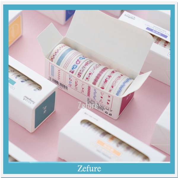 

Masking Tape Kertas Selotip Warna Warni Isolasi Hiasan Washi Selotip Warna Selotip Motif 1 Pack 10 Pcs