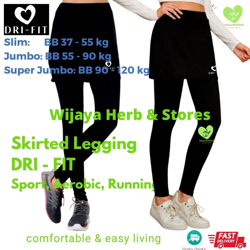 Celana Senam Zumba Wanita / Legging Rok Olahraga Wanita Ukuran Slim Hingga Super Jumbo Celana Rok Se