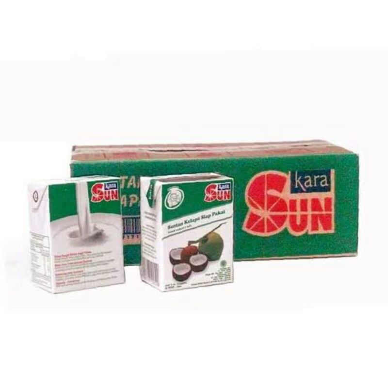

Sun Kara Santan Kelapa 1 dus isi 12 pcs 200 ml
