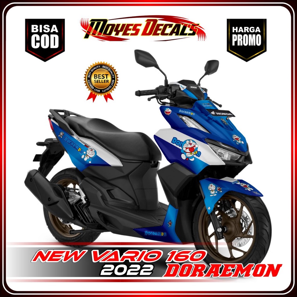 Stiker Decal Vario 160 / Decal Honda Vario 160 2022 Full Body Doraemon - Decal Vario 160 / Decal Hon