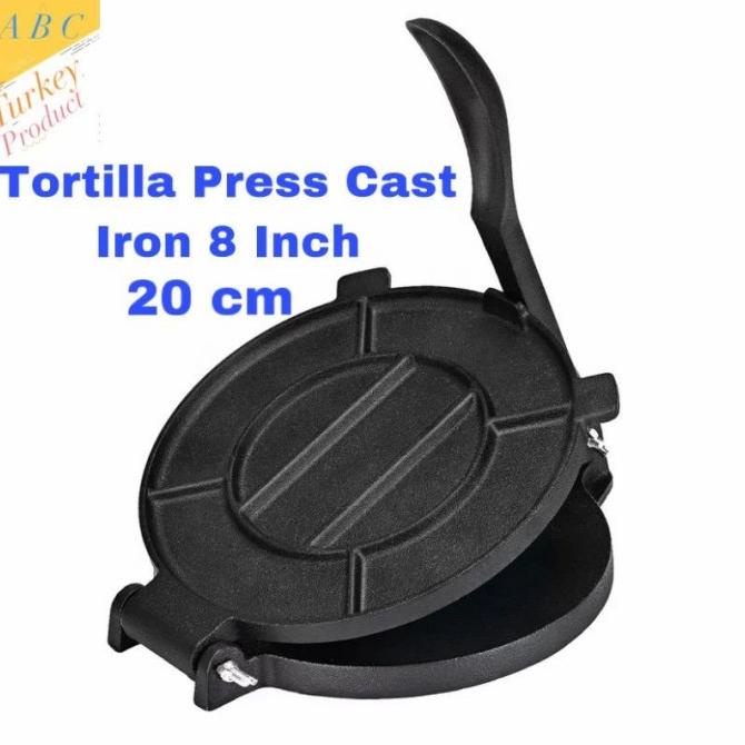 

Tortilla Press Cast Iron 8 Inch / 16 cm alat membuat tortilla ---NEW---