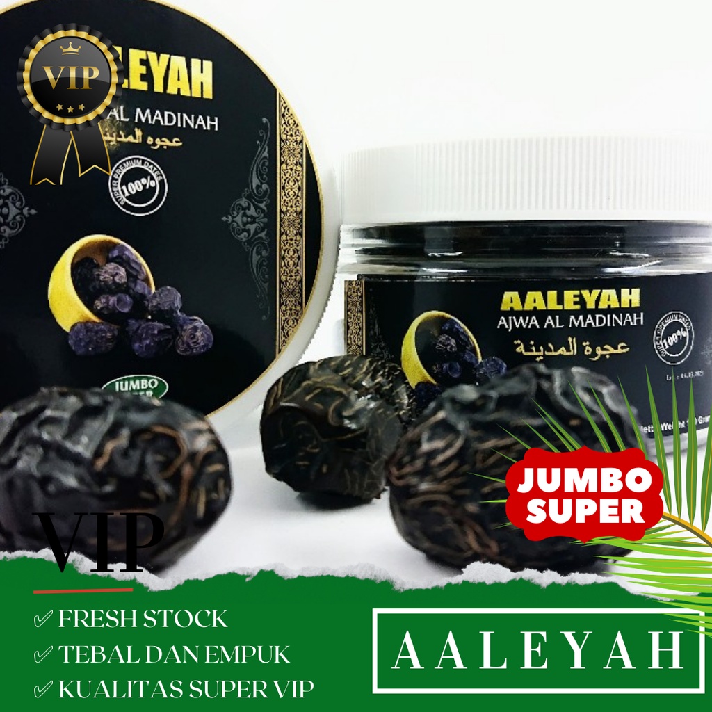 KURMA AJWA VIP 150 GRAM AALEYAH JUMBO SUPER PREMIUM GRADE A++