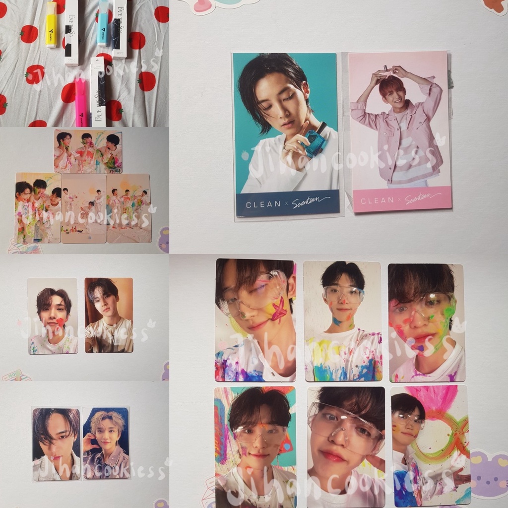 SEVENTEEN CARAT VER CARVER JOSHUA JEONGHAN BOOKLET MINGYU RPC SEALED DK HAO BINTANG PC PHOTOCARD THE