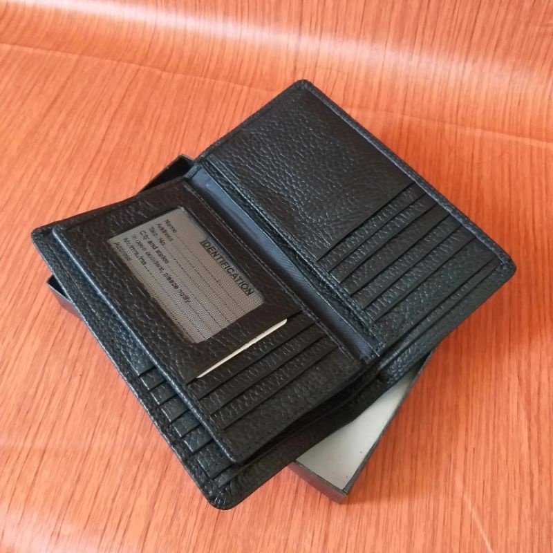 Dompet kulit sapi asli ukuran tanggung dompet pria