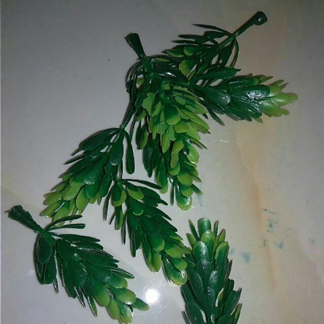 BI22 Bunga Pinus bunga plastik bunga artificial bahan mahar ringbox rustik-hijau