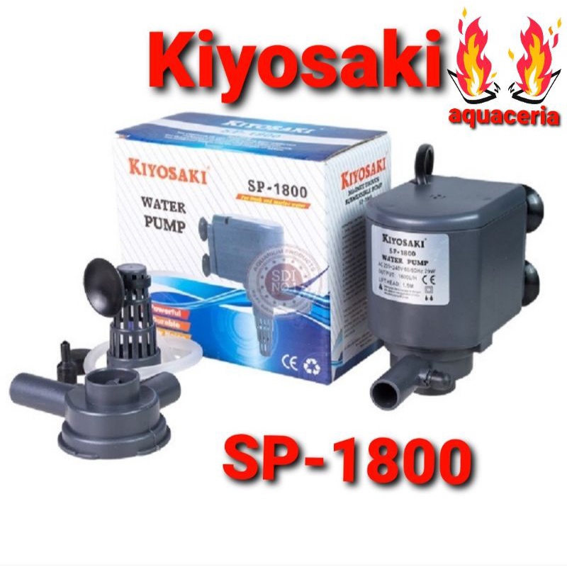 kiyosaki 1800 power head pompa celup air aquarium