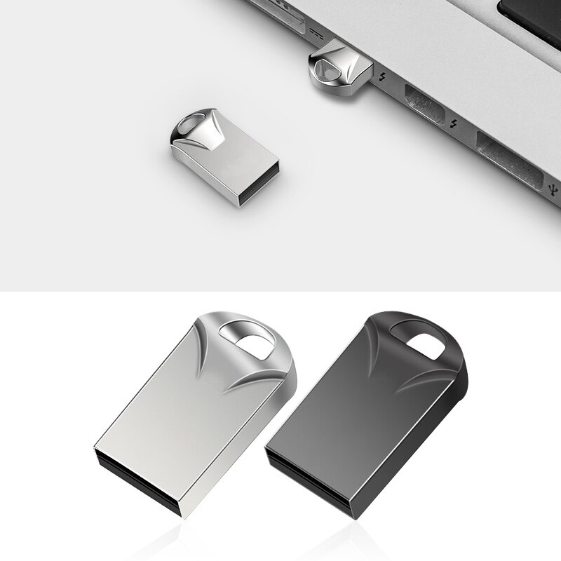 Flash Disk USB 2.0 2TB 1TB Anti Air Kecepatan Tinggi Bahan Metal